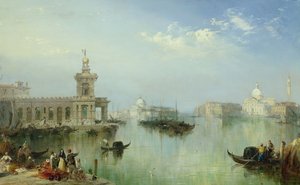 بحيرة البندقية (زيت على لوح)
