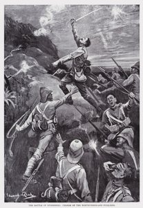 معركة Stormberg ، المسؤول عن Northumberland Fusiliers (litho) بواسطة إدوارد ريد