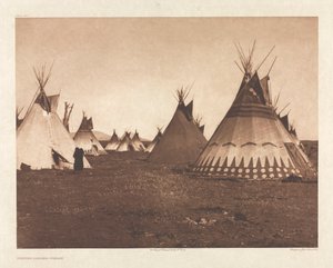 Portfolio VI، Plate 186: مساكن مطلية - Piegan