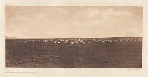 Portfolio VI، Plate 192: Sun Dance Encampment - Piegan بواسطة مطبعة الجامعة