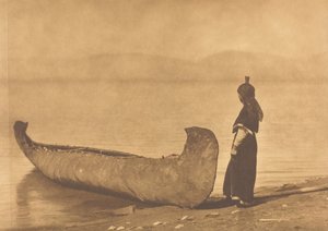على شاطئ البحيرة - كوتناي ، 1910. بواسطة إدوارد شريف كيرتس
