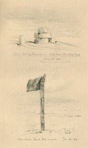 تركت كيرن من النرويجيين ، وأموندسنز القطب الجنوبي مارك ، يناير 1912 ، 1913. بواسطة تشارلز إدوارد ويلسون