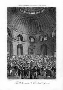 ال روتوندا في بنك إنجلترا ، لندن ، 1804.