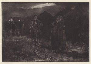 رسم توضيحي لـ She Stoops to Conquer بواسطة أوليفر جولدسميث (ليثو) بواسطة إدوين أوستن (بعد) آبي