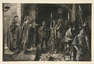 Dogberry ورفاقه مع ساعة - الفصل الثالث ، المشهد الثالث ، الكثير من اللغط حول لا شيء بواسطة إدوين أوستن أبي