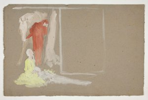 مجموعة من الشخصيات - (توضيح غير محدد) بواسطة Edwin Austin Abbey