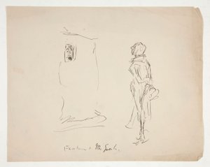 رسم أولي لـ Merry Wives of Windsor بواسطة إدوين أوستن أبي