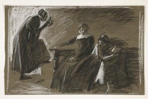 رسم لمسرحية شكسبير مجهولة الهوية بواسطة إدوين أوستن أبي