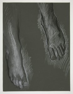 رسم قدمين بواسطة إدوين أوستن أبي