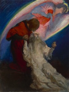 دراسة ل Amfortas صدر عن Galahad في البحث وتحقيق الكأس المقدسة ، c.1893-1901 بواسطة إدوين أوستن أبي