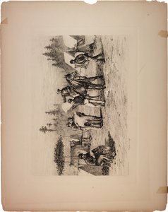الصحف في المخيم ، 1876 بواسطة إدوين أوستن فوربس