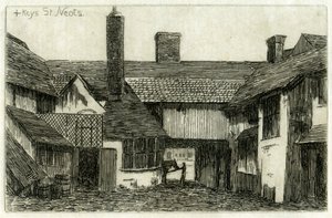 The Cross Keys ، سانت نيوتس ، كامبريدجشاير ، 1881 بواسطة إدوين إدواردز