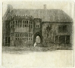 The Red Lion Inn ، غلاستونبري ، سومرست ، 1881 بواسطة إدوين إدواردز