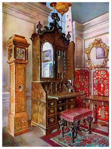 مجموعة من أثاث أوائل القرن الثامن عشر ، 1910.