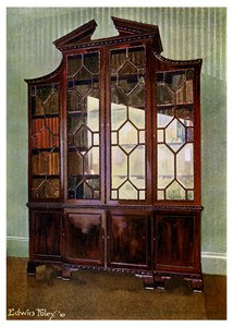 مكتبة مكتبة Chippendale المنحوتة ، 1911-1912.