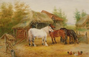 عربات في مزرعة