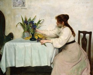 Arranging the Irises بواسطة إدوين هاريس