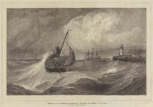 Freshening Gale ، Scarborough ، قوارب الصيد العائدين إلى الميناء ، في معرض الأكاديمية الملكية