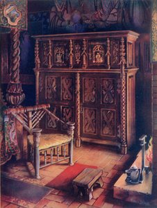 "غرفة الملك" ، Oxburgh Hall بواسطة إدوين جون فولي