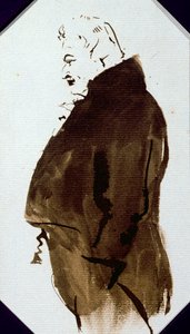 سيدني سميث (1771-1845) c.1821 (قلم رصاص ومرحاض على الورق) بواسطة إدوين لاندسير