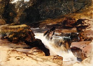 'The Pot of Gartness' ، Drymen ، Stirlingshire ، حوالي 1830 (زيت على لوح) بواسطة إدوين لاندسير