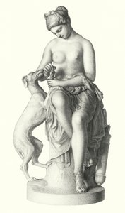 الصيادة ، نقشها إي روف على التمثال بقلم آر جي وايت بحوزة الملكة (نقش) بواسطة إدوين روف