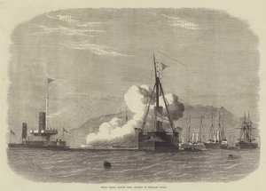 إطلاق النار ضد HMS Glatton في طرق بورتلاند بواسطة إدوين ويدون