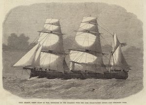 HMS Amazon ، برغي Sloop of War ، دمره الاصطدام مع حزمة Cork Steam-Osprey