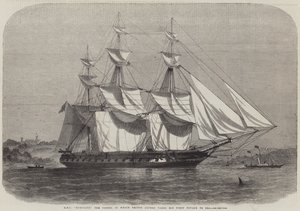 HMS Euryalus ، السفينة التي يأخذ فيها الأمير ألفريد رحلته الأولى إلى البحر