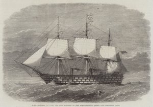 سفينة HMS فيكتوريا ، 102 بندقية ، الرائد الجديد لأسطول البحر الأبيض المتوسط