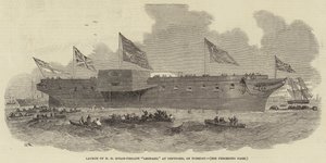 إطلاق HM Steam-Frigate Leopard في Deptford ، يوم الثلاثاء