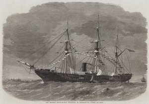 The Sloop-of-War Tuscarora في مياه ساوثامبتون بواسطة Edwin Weedon