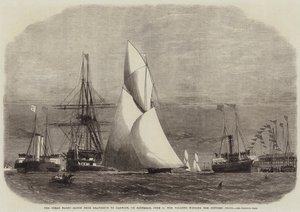 مباراة Ocean Yacht من Gravesend إلى Harwich ، يوم السبت 4 يونيو ، فاز Volante بجائزة Cutters بواسطة إدوين ويدون