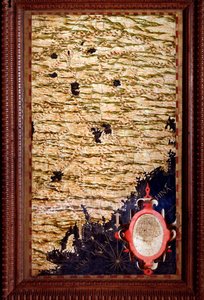 خريطة الصين أنشأها إجنازيو دانتي (1536-1586) عالم رياضيات وكوزموغرافي ومهندس إيطالي. حوالي عام 1567. فلورنسا ، قصر فيكيو ، سالا ديل ماباموندو بواسطة اجنازيو دانتي