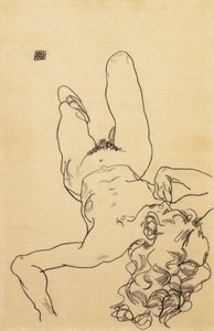 راكع أنثى عارية ، 1917