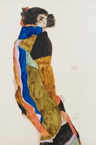 موه. عمل إيغون شييل (1890-1918) ، ألوان مائية وغواش على ورق بواسطة ايغون شييل