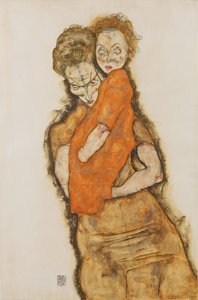 الأم والطفل ، 1914 بواسطة Egon Schiele