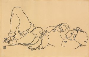 مستلق امرأة مستلق ، 1918 بواسطة ايغون شييل