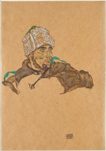 أسير حرب روسي ، 1915. بواسطة ايغون شييل