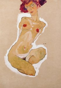 القرفصاء أنثى عارية ، 1910