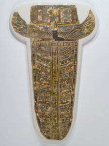 طلاء المومياء المطلي (المئزر) ، 305-30 قبل الميلاد (الكتان ، الجيسو ، الطلاء ، والتذهيب) بواسطة مصري