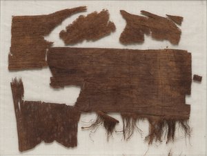 أجزاء من أغلفة المومياء المصرية في نعش سنبي ، المملكة الوسطى ، 1918-1859 قبل الميلاد بواسطة الأسرة الثانية عشرة المصرية