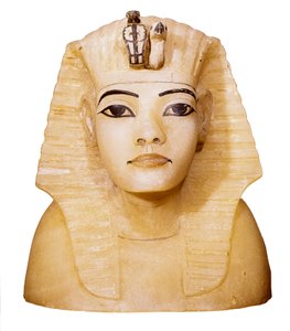 إناء كانوبي لتوت عنخ آمون (1370-1352 قبل الميلاد) نحت. من كوينا. دير البحري ، وادي الملوك ، مقبرة توت عنخ آمون بالقاهرة ، المتحف المصري بالقاهرة. بواسطة الأسرة الثامنة عشر المصرية