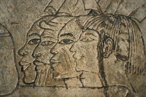 Egypt, West Thebes, Sheikh Adn el-Qurna. Tomb of Ramos. Wall drawings بواسطة الأسرة الثامنة عشر المصرية