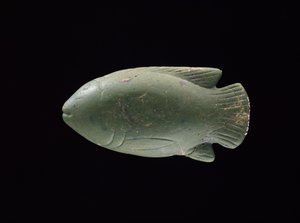 طبق على شكل سمكة (زجاج)