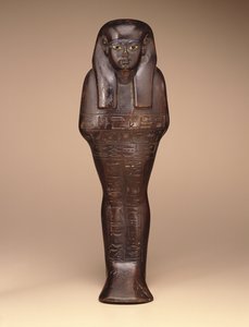 شوابتي من مايا ، المملكة الحديثة ، 1390-1353 قبل الميلاد (الخشب والطلاء والزجاج)