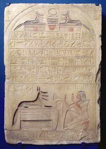لوحة الجنرال كاسا ، المملكة الحديثة ، c.1294-c.1279 قبل الميلاد (الحجر الجيري المطلي)