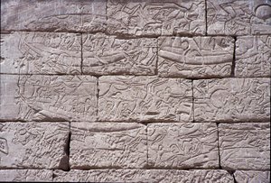 شعب البحر ، معركة رمسيس الثالث البحرية ، مدينة هابو ، 1195-64 قبل الميلاد
