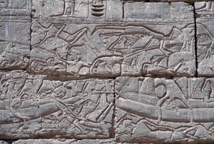 شعب البحر ، معركة رمسيس الثالث البحرية ، مدينة هابو ، 1195-64 قبل الميلاد