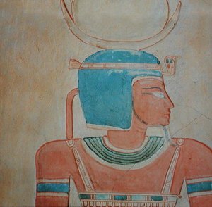 الإله شيبس ، من قبر الأمير خواموست الثاني ، ابن رمسيس الثالث (c.1187-1156 قبل الميلاد) المملكة الجديدة (الحجر الجيري المطلي) بواسطة الأسرة المصرية العشرون